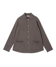 【WEB先行予約】ソフトウーステッドウール シャツカーディガン