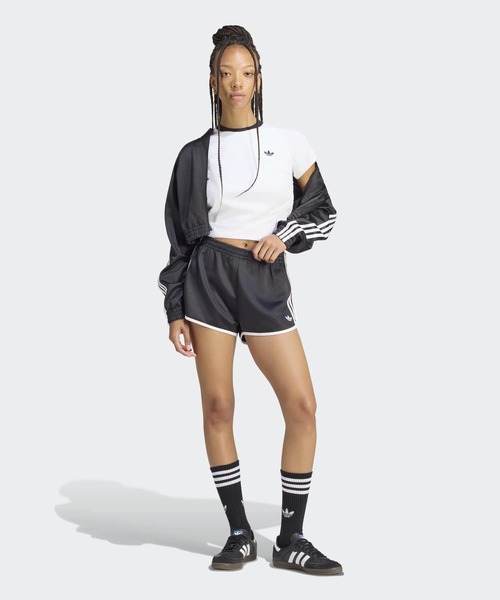adidas(アディダス)の「アディルナ シーズン2xジェニー レイヤード Tシャツ / アディダスオリジナルス adidas Originals(Tシャツ/カットソー・レディース・ホワイト・X-SMALL/XX-LARGE/LARGE/MEDIUM/SMALL/X-LARGE)」の5枚目の写真