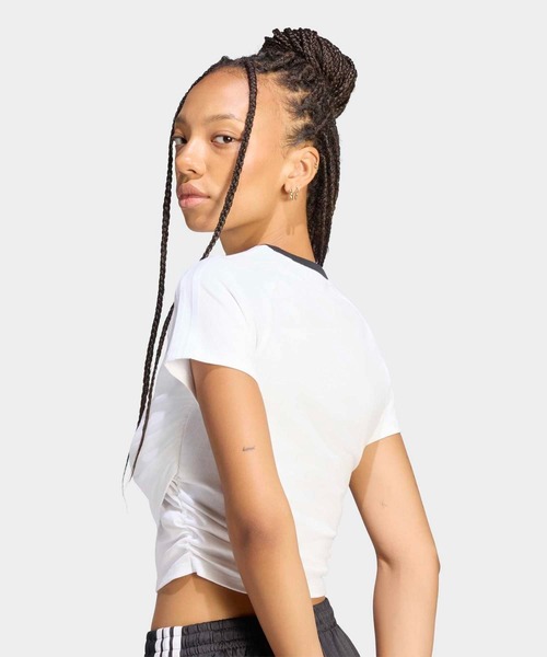 adidas(アディダス)の「アディルナ シーズン2xジェニー レイヤード Tシャツ / アディダスオリジナルス adidas Originals(Tシャツ/カットソー・レディース・ホワイト・X-SMALL/XX-LARGE/LARGE/MEDIUM/SMALL/X-LARGE)」の4枚目の写真