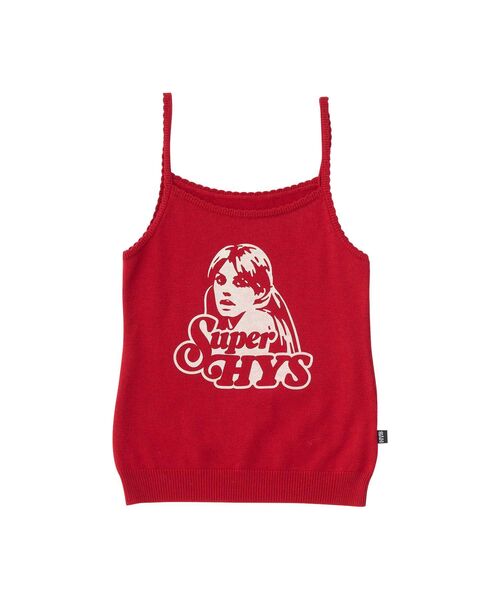 HYSTERIC GLAMOUR(ヒステリックグラマー)の「SUPER HYSアンサンブル プルオーバー&キャミソール(アンサンブル・レディース・レッド/パープル/ブラック・FREE)」の7枚目の写真