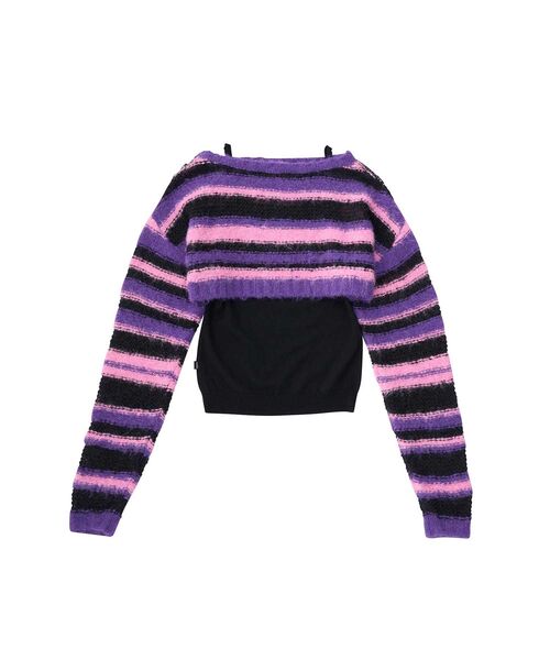 HYSTERIC GLAMOUR(ヒステリックグラマー)の「SUPER HYSアンサンブル プルオーバー&キャミソール(アンサンブル・レディース・レッド/パープル/ブラック・FREE)」の9枚目の写真