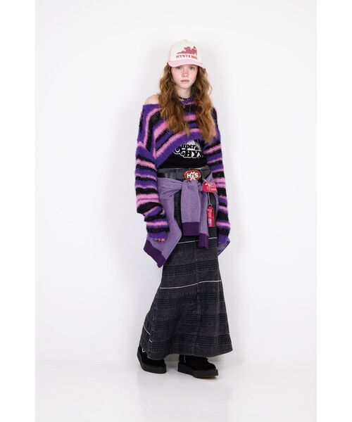 HYSTERIC GLAMOUR(ヒステリックグラマー)の「SUPER HYSアンサンブル プルオーバー&キャミソール(アンサンブル・レディース・レッド/パープル/ブラック・FREE)」の14枚目の写真