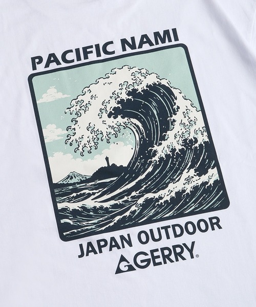 GERRY(ジェリー)の「GERRY ジェリー バックプリント 半袖Tシャツ 富士山 波(Tシャツ/カットソー・メンズ・ホワイト/ブラック系その他/ブラック/ホワイト系その他・M/L)」の8枚目の写真