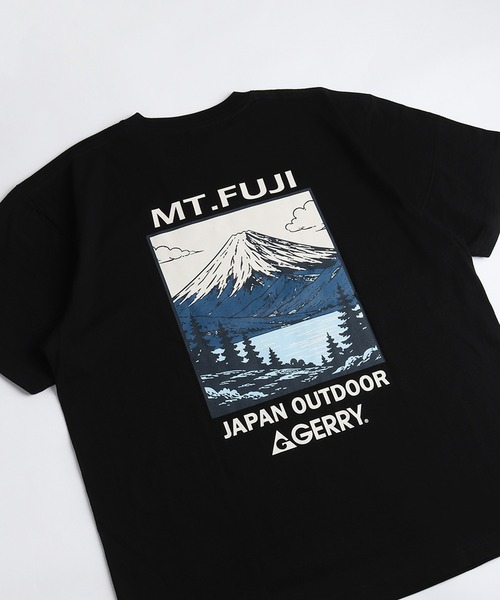GERRY(ジェリー)の「GERRY ジェリー バックプリント 半袖Tシャツ 富士山 波(Tシャツ/カットソー・メンズ・ホワイト/ブラック系その他/ブラック/ホワイト系その他・M/L)」の14枚目の写真