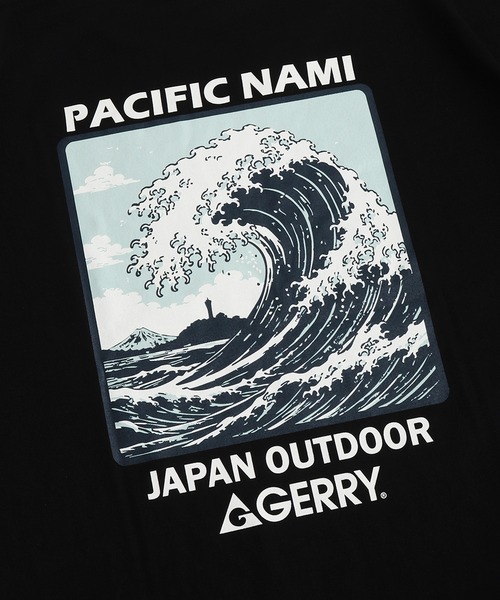 GERRY(ジェリー)の「GERRY ジェリー バックプリント 半袖Tシャツ 富士山 波(Tシャツ/カットソー・メンズ・ホワイト/ブラック系その他/ブラック/ホワイト系その他・M/L)」の18枚目の写真