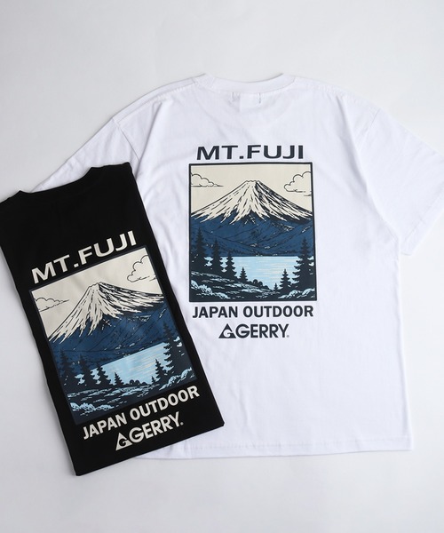 GERRY(ジェリー)の「GERRY ジェリー バックプリント 半袖Tシャツ 富士山 波(Tシャツ/カットソー・メンズ・ホワイト/ブラック系その他/ブラック/ホワイト系その他・M/L)」の20枚目の写真