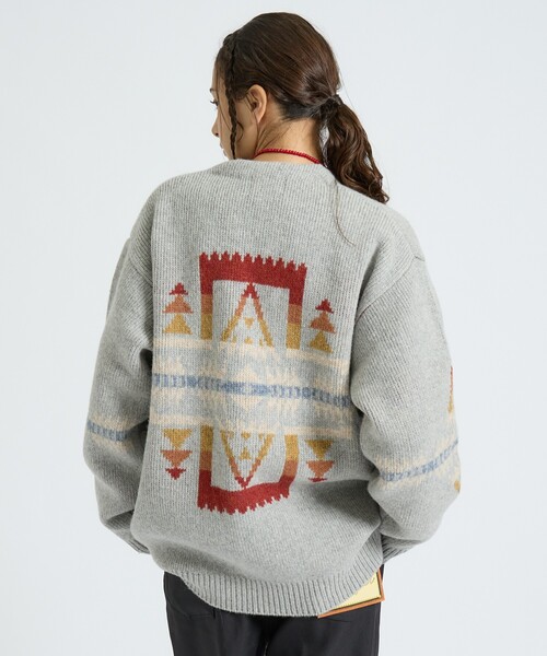 PENDLETON（ペンドルトン）の「【PENDLETON/ペンドルトン】HARDING / Shetland Wool Cardigan / シェットランドウールカーディガン（ニット/セーター・メンズ・グレー/ライトブラウン/ブラック・L/M）」の3枚目の写真