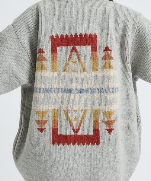 PENDLETON（ペンドルトン）の「【PENDLETON/ペンドルトン】HARDING / Shetland Wool Cardigan / シェットランドウールカーディガン（ニット/セーター・メンズ・グレー/ライトブラウン/ブラック・L/M）」の15枚目の写真