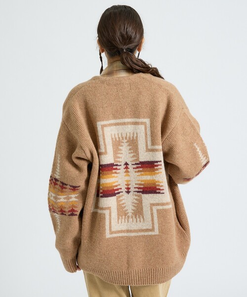 PENDLETON（ペンドルトン）の「【PENDLETON/ペンドルトン】HARDING / Shetland Wool Cardigan / シェットランドウールカーディガン（ニット/セーター・メンズ・グレー/ライトブラウン/ブラック・L/M）」の4枚目の写真