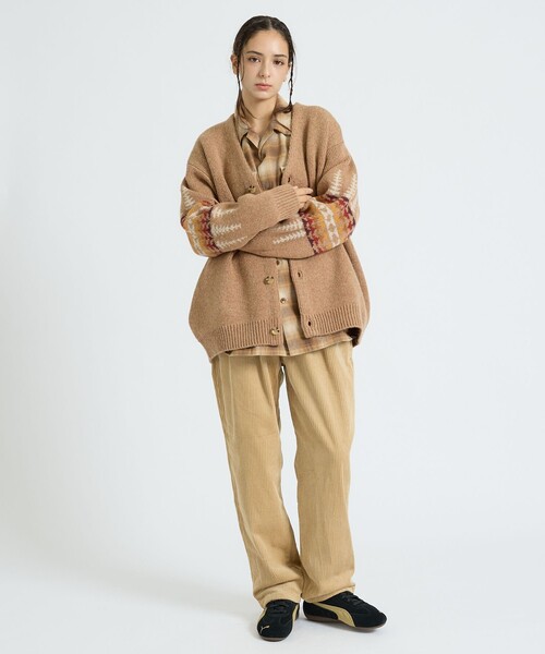 PENDLETON（ペンドルトン）の「【PENDLETON/ペンドルトン】HARDING / Shetland Wool Cardigan / シェットランドウールカーディガン（ニット/セーター・メンズ・グレー/ライトブラウン/ブラック・L/M）」の6枚目の写真