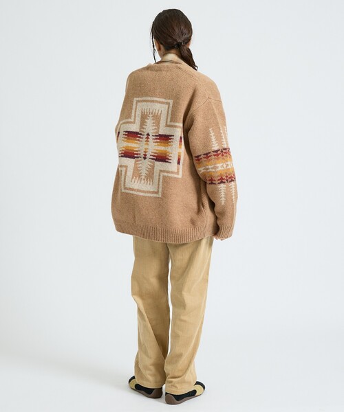 PENDLETON（ペンドルトン）の「【PENDLETON/ペンドルトン】HARDING / Shetland Wool Cardigan / シェットランドウールカーディガン（ニット/セーター・メンズ・グレー/ライトブラウン/ブラック・L/M）」の7枚目の写真