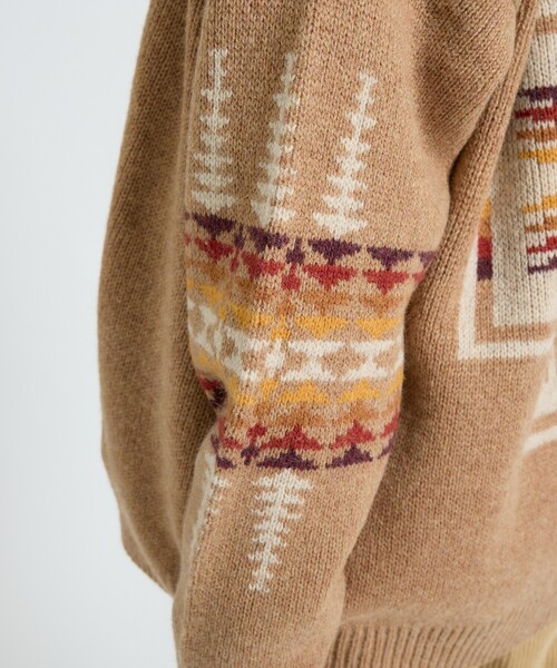 PENDLETON（ペンドルトン）の「【PENDLETON/ペンドルトン】HARDING / Shetland Wool Cardigan / シェットランドウールカーディガン（ニット/セーター・メンズ・グレー/ライトブラウン/ブラック・L/M）」の8枚目の写真