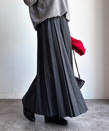 【WEB限定】スエードプリーツスカート