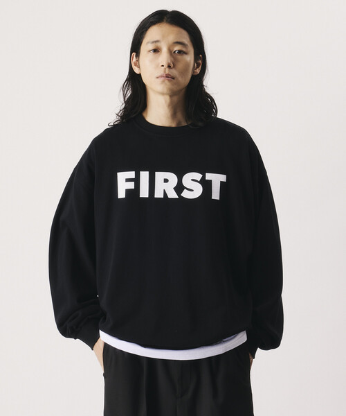 FREAK'S STORE（フリークスストア）の「Firsthand/ファーストハンド リラックスフィット FIRSTプリント クルーネック スウェット【限定展開】（スウェット・メンズ・ネイビー/チャコールグレー/グレー/ブラック・LARGE/MEDIUM）」の20枚目の写真