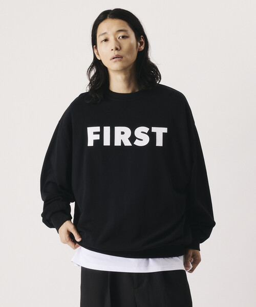 FREAK'S STORE（フリークスストア）の「Firsthand/ファーストハンド リラックスフィット FIRSTプリント クルーネック スウェット【限定展開】（スウェット・メンズ・ネイビー/チャコールグレー/グレー/ブラック・LARGE/MEDIUM）」の22枚目の写真