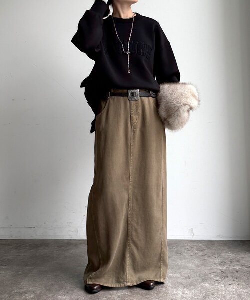 DouDou(ドゥドゥ)の「【WEB限定】ダンボールサイドフリルサガラ刺繍プルオーバー(Tシャツ/カットソー・レディース・ライトグレー/ブラック/ネイビー・FREE)」の5枚目の写真