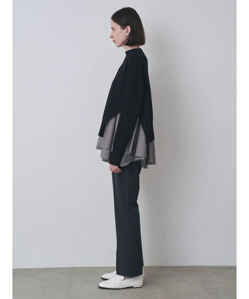 ELENDEEK(エレンディーク)の「TRスリムスリットパンツ(その他パンツ・レディース・ブラック/チャコールグレー・1/2)」の5枚目の写真