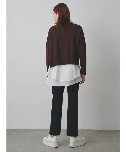 ELENDEEK(エレンディーク)の「TRスリムスリットパンツ(その他パンツ・レディース・ブラック/チャコールグレー・1/2)」の15枚目の写真
