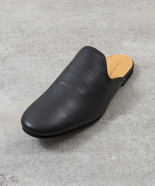 PADRONE(パドローネ)の「PADRONE パドローネ / FT CUTOFF SLIP-ON フラットソールカットオフスリッポンレザーシューズ / PU8394-2001(スリッポン・メンズ・ブラウン/ブラック・40/41/42)」の10枚目の写真