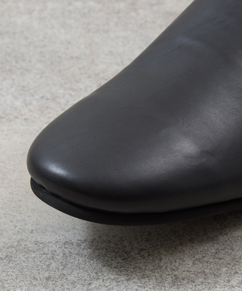PADRONE(パドローネ)の「PADRONE パドローネ / FT CUTOFF SLIP-ON フラットソールカットオフスリッポンレザーシューズ / PU8394-2001(スリッポン・メンズ・ブラウン/ブラック・40/41/42)」の11枚目の写真
