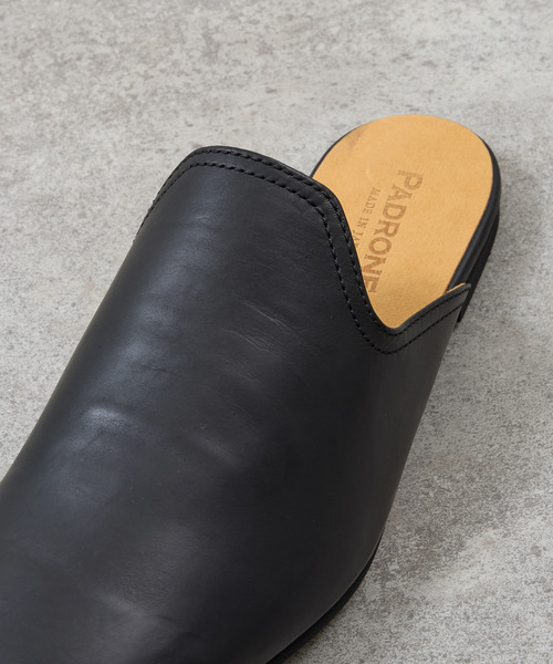 PADRONE(パドローネ)の「PADRONE パドローネ / FT CUTOFF SLIP-ON フラットソールカットオフスリッポンレザーシューズ / PU8394-2001(スリッポン・メンズ・ブラウン/ブラック・40/41/42)」の12枚目の写真