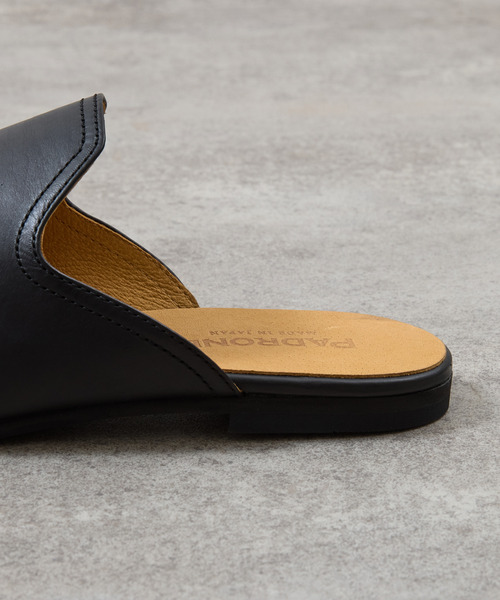 PADRONE(パドローネ)の「PADRONE パドローネ / FT CUTOFF SLIP-ON フラットソールカットオフスリッポンレザーシューズ / PU8394-2001(スリッポン・メンズ・ブラウン/ブラック・40/41/42)」の14枚目の写真