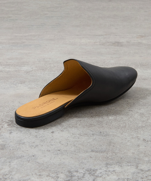 PADRONE(パドローネ)の「PADRONE パドローネ / FT CUTOFF SLIP-ON フラットソールカットオフスリッポンレザーシューズ / PU8394-2001(スリッポン・メンズ・ブラウン/ブラック・40/41/42)」の16枚目の写真