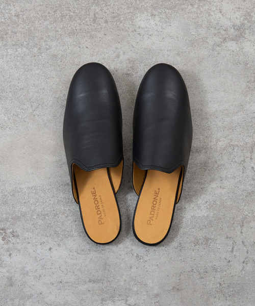 PADRONE(パドローネ)の「PADRONE パドローネ / FT CUTOFF SLIP-ON フラットソールカットオフスリッポンレザーシューズ / PU8394-2001(スリッポン・メンズ・ブラウン/ブラック・40/41/42)」の17枚目の写真