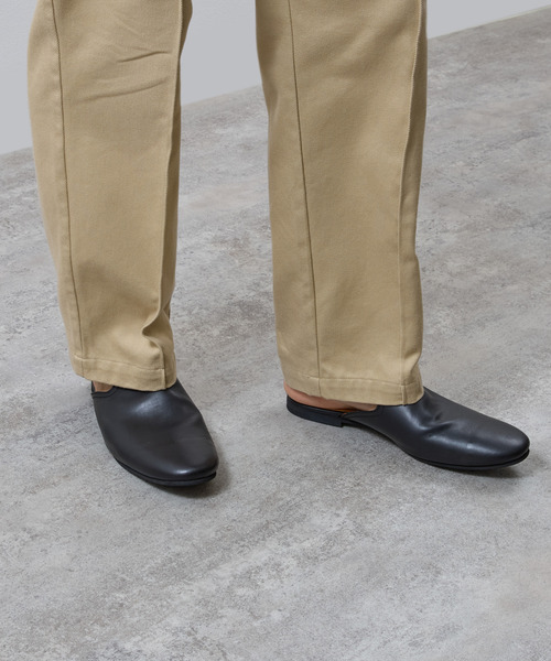 PADRONE(パドローネ)の「PADRONE パドローネ / FT CUTOFF SLIP-ON フラットソールカットオフスリッポンレザーシューズ / PU8394-2001(スリッポン・メンズ・ブラウン/ブラック・40/41/42)」の6枚目の写真