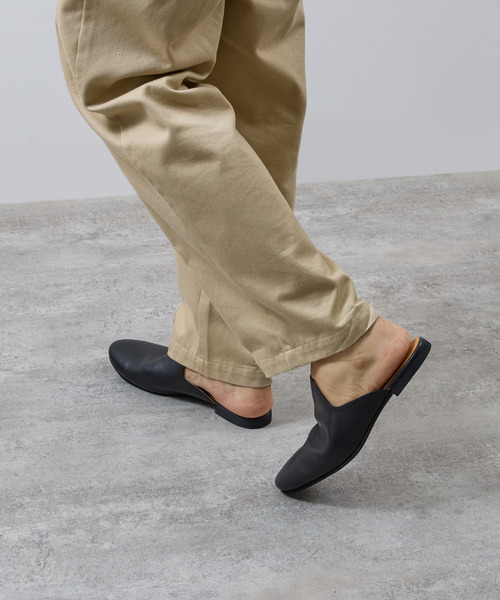 PADRONE(パドローネ)の「PADRONE パドローネ / FT CUTOFF SLIP-ON フラットソールカットオフスリッポンレザーシューズ / PU8394-2001(スリッポン・メンズ・ブラウン/ブラック・40/41/42)」の7枚目の写真
