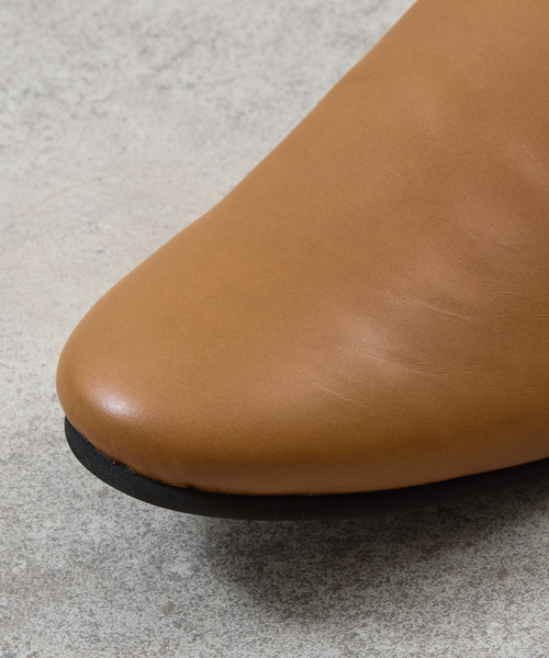 PADRONE(パドローネ)の「PADRONE パドローネ / FT CUTOFF SLIP-ON フラットソールカットオフスリッポンレザーシューズ / PU8394-2001(スリッポン・メンズ・ブラウン/ブラック・40/41/42)」の20枚目の写真