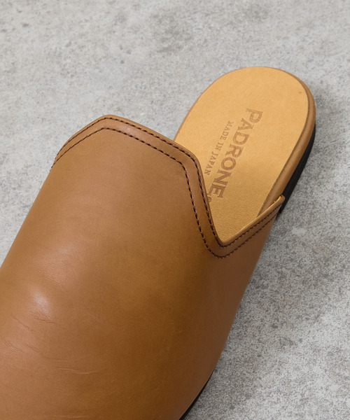 PADRONE(パドローネ)の「PADRONE パドローネ / FT CUTOFF SLIP-ON フラットソールカットオフスリッポンレザーシューズ / PU8394-2001(スリッポン・メンズ・ブラウン/ブラック・40/41/42)」の21枚目の写真