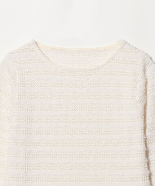 A DAY IN THE LIFE UNITED ARROWS（アデイインザライフユナイテッドアローズ）の「ジャガード ボーダー カットソー ＜A DAY IN THE LIFE＞（Tシャツ/カットソー・レディース・ライラック/ブラック/オフホワイト・FREE）」の13枚目の写真