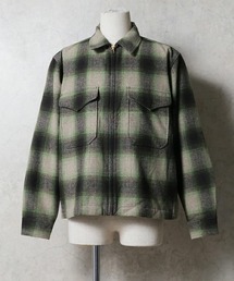 HOUSTON ヒューストン MIX WOOL BOARD SHIRT / ミックスウール フランネル CPOジャケット