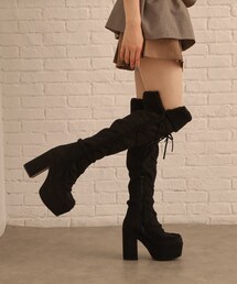 【ラク盛り/約12cm】3WAYムートン風ラク盛りニーハイブーツ