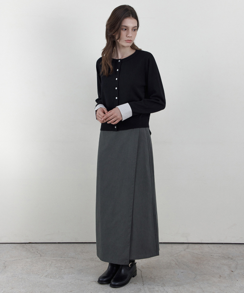 WEDNESDAYOASISFORWOMEN（ウェンズデー オアシス フォー ウーマン）の「ヴィンテージウォッシュドラップスカート_VINTAGE KHAKI(WB6SK06)（スカート・レディース・カーキ・MEDIUM/SMALL）」の5枚目の写真