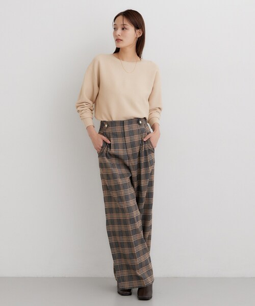 THE SHOP TK (ザ ショップ ティーケー )の「【毛玉防止/蓄熱/洗える】美映えガーターニット(ニット/セーター・レディース・ブラック/ダークグリーン/ボルドー/ブルー系その他7/イエロー/ナチュラル/ピンク系その他2・14/13/11/12)」の16枚目の写真