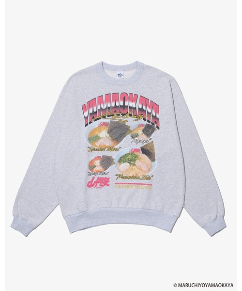 KEBOZ(ケボズ)の「山岡家 × KEBOZ MENU SWEAT CREWNECK(スウェット・メンズ・ブラック/グレー・2XL/XL/L/M/S)」の1枚目の写真