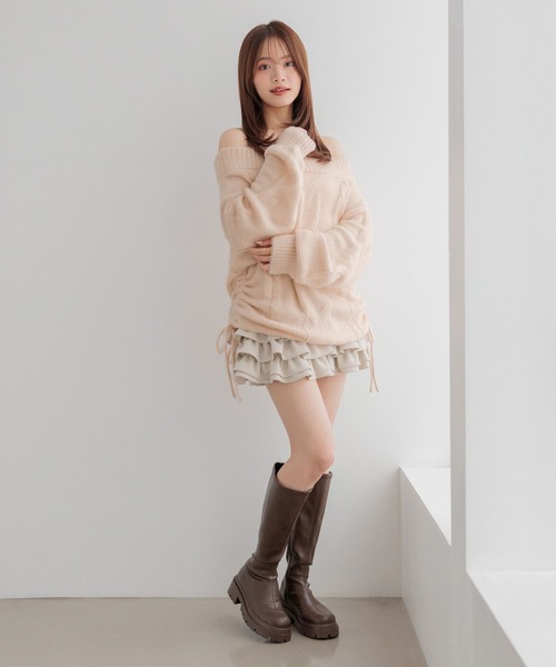Heather(ヘザー)の「【メルティシリーズ】ケーブルニット 1099941(ニット/セーター・レディース・アイボリー/ピンク/ベージュ・FREE)」の13枚目の写真