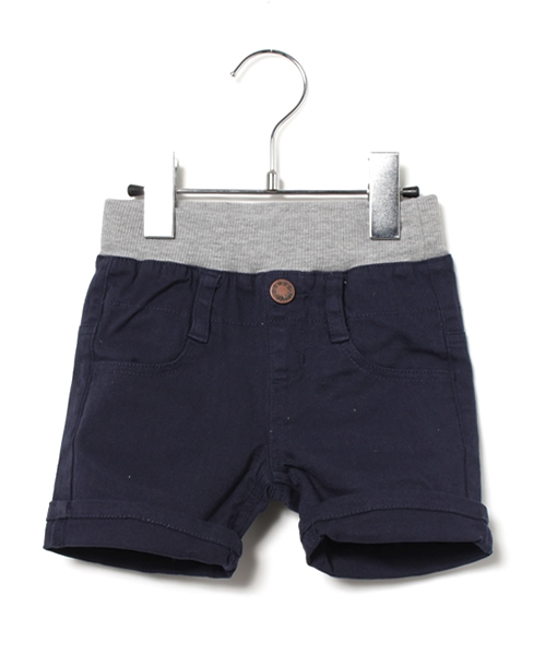 RUGGEDWORKS（ラゲッドワークス）の「ウエストリブチノストレッチショートパンツ（チノパンツ・キッズ・ピンク/チャコールグレー/イエロー/ネイビー・110cm/100cm/120cm/130cm/140cm/90㎝/80ｃｍ）」の2枚目の写真