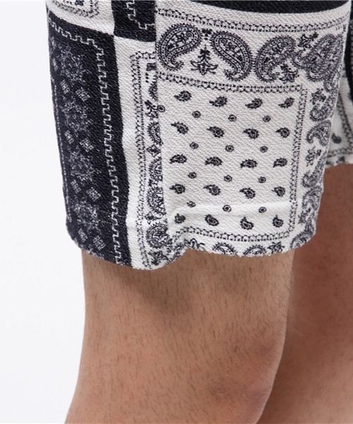 UP START(アップスタート)の「T/Cミニ裏毛プリントショートパンツ(その他パンツ・メンズ・ネイビー/ブラック/グレー・LARGE/MEDIUM)」の11枚目の写真