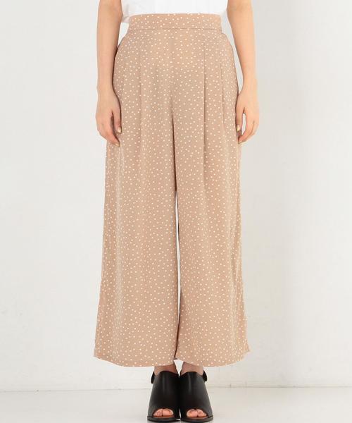 Another Edition（アナザーエディション）の「ドットタックワイドパンツ/AEBFC DOT タック WID◆（その他パンツ・レディース・ベージュ/ネイビー・FREE）」の7枚目の写真