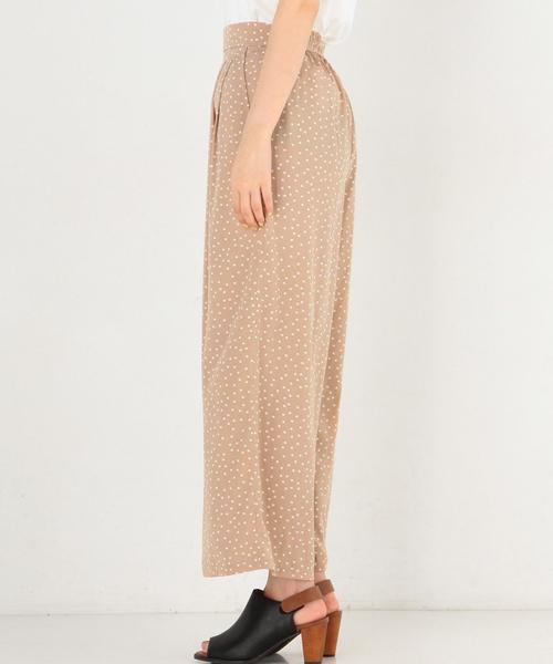 Another Edition（アナザーエディション）の「ドットタックワイドパンツ/AEBFC DOT タック WID◆（その他パンツ・レディース・ベージュ/ネイビー・FREE）」の8枚目の写真