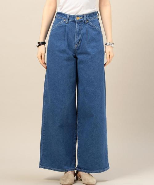 BEAUTY&YOUTH UNITED ARROWS(ビューティーアンドユースユナイテッドアローズ)の「<LEE>タックワイドデニム◆(デニムパンツ・レディース・ライトブルー/ネイビー・SMALL/X-SMALL)」の8枚目の写真
