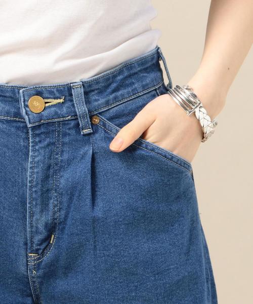 BEAUTY&YOUTH UNITED ARROWS(ビューティーアンドユースユナイテッドアローズ)の「<LEE>タックワイドデニム◆(デニムパンツ・レディース・ライトブルー/ネイビー・SMALL/X-SMALL)」の12枚目の写真