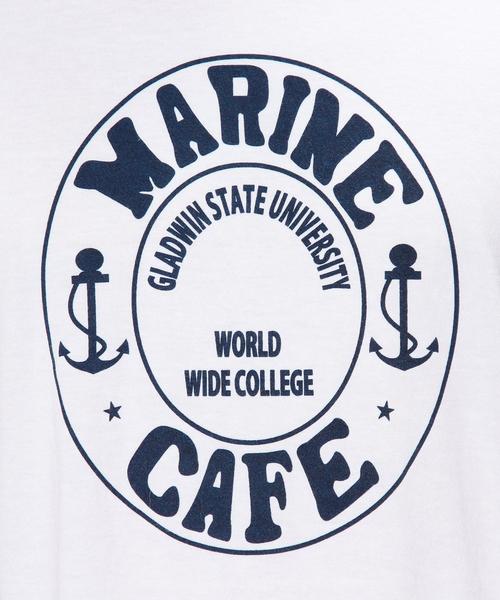 green label relaxing（グリーンレーベルリラクシング）の「BC DAYSFLOW MARINE CAFE Tシャツ◆（Tシャツ/カットソー・メンズ・ホワイト・LARGE/SMALL/MEDIUM）」の9枚目の写真