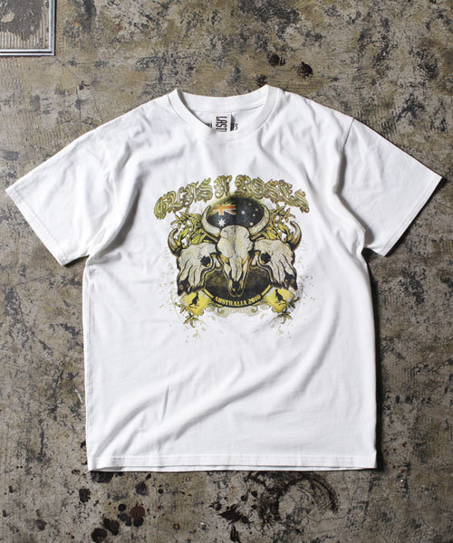 LAST LIBERTY(ラストリバティ)の「LAST LIBERTY/GUNS N`ROSES Tee3(Tシャツ/カットソー・メンズ・スミクロ/オフホワイト・MEDIUM/SMALL/LARGE)」の1枚目の写真