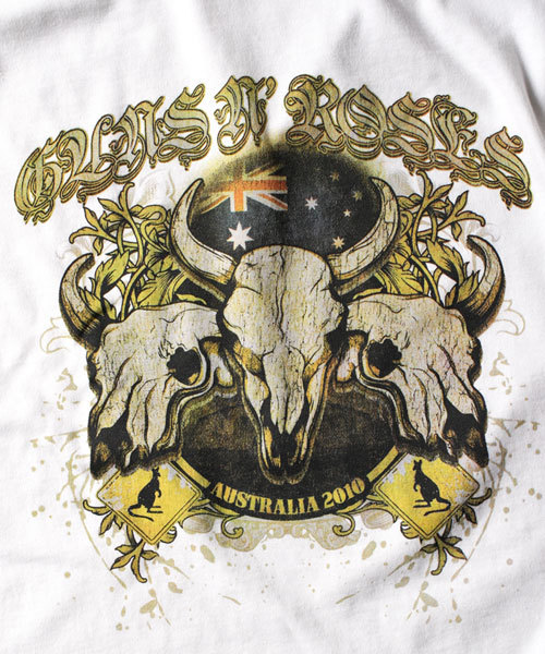 LAST LIBERTY(ラストリバティ)の「LAST LIBERTY/GUNS N`ROSES Tee3(Tシャツ/カットソー・メンズ・スミクロ/オフホワイト・MEDIUM/SMALL/LARGE)」の6枚目の写真