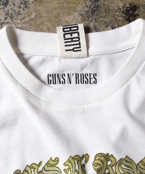 LAST LIBERTY(ラストリバティ)の「LAST LIBERTY/GUNS N`ROSES Tee3(Tシャツ/カットソー・メンズ・スミクロ/オフホワイト・MEDIUM/SMALL/LARGE)」の8枚目の写真