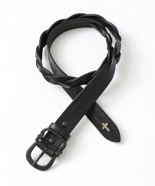 5351 POUR LES HOMMES（ゴーサンゴーイチプールオム）の「ツイストメッシュベルト 30ｍｍ（ベルト・メンズ・ブラック/ダークブラウン・1/2/3）」の2枚目の写真